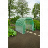 Serre de jardin avec filets anti-insectes en polyéthylène armé et armature métallique 4 m² - 200 x 200 x 200 cm