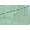 Serre de jardin en polyéthylène anti-UV avec armature en acier galvanisé 7 m² - 350 x 200 x 200 cm – 6 fenêtres