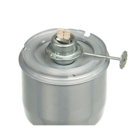 Chauffage métal galva à suspendre serres de jardin 1m² max  0,5 L  H17 x Ø11cm