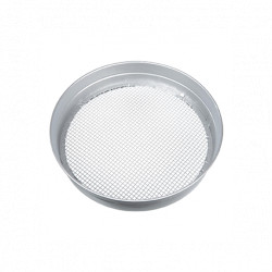 Tamis rond acier galvanisé  mailles 6 mm  Hauteur 7,4 cm  Diamètre : 37 cm
