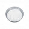 Tamis rond acier galvanisé  mailles 6 mm  Hauteur 7,4 cm  Diamètre : 37 cm