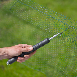 Torsadeuse à fil automatique avec manche en caoutchouc + x50 liens à boucle en acier galvanisé – Hauteur : 30 cm