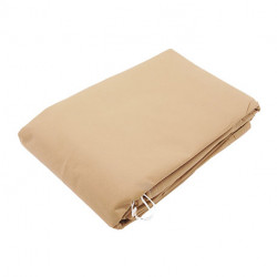 Housse hivernage zip, cordon polyprop non tissé 70g/m² beige  Ø150 cm x 2,00 m