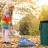 Lot de 2 Sacs de jardin végétaux feuilles à montage automatique 120L en Polyester et Polyéthylène - vert.