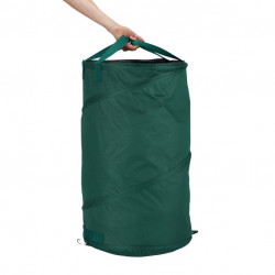 Lot de 2 Sacs de jardin végétaux feuilles à montage automatique 120L en Polyester et Polyéthylène - vert.