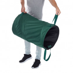 Lot de 2 Sacs de jardin végétaux feuilles à montage automatique 120L en Polyester et Polyéthylène - vert.