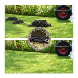 Piège à taupe vivante tunnel avec longueur ajustable - diamètre 5,5 cm  -  Noir