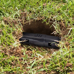 Lot de 2 Pièges à taupe vivante tunnel avec longueur ajustable - diamètre 5,5 cm - Noir