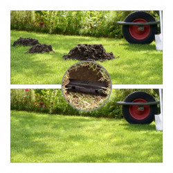Lot de 2 Pièges à taupe vivante tunnel avec longueur ajustable - diamètre 5,5 cm - Noir