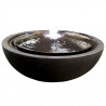 Fontaine en béton fibré en forme de soucoupe– 50 x 50 x 22 cm – couleur vieille fonte 