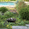 Fontaine en béton fibré en forme de soucoupe– 50 x 50 x 22 cm – couleur vieille fonte 
