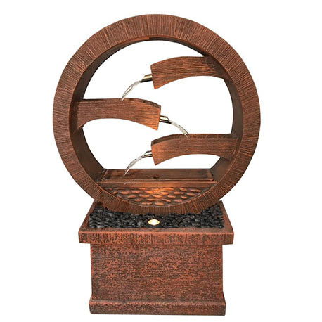 Fontaine Sosux à cascades en béton fibré à poser avec socle rectangulaire – 70 x 15 x 115 cm – couleur corten ou bronze Fontaine Sosux à cascades en béton fibré à poser avec socle rectangulaire – 70 x 15 x 115 cm – couleur corten ou bronze