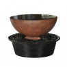 Fontaine Coupe en béton fibré à encastrer– 81 x 81 x 45 cm – couleur Corten ou bronze