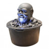 Fontaine à encastrer Bouddha en béton fibré– 40 x 40 x 28 cm - couleur vieille fonte
