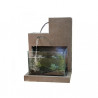 Fontaine Aquarium en béton fibré  50 x 36 x 69 cm  Gris