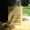 Jardinière en épicéa rectangulaire Flux  Contenance 115L  70 x 30 x 90 cm