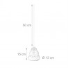 Lot de 2 pièges à guêpes à suspendre ou à poser - 15x13 cm - Cordon d’accroche 50 cm - Transparent