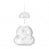 Lot de 2 pièges à guêpes à suspendre ou à poser - 15x13 cm - Cordon d’accroche 50 cm - Transparent