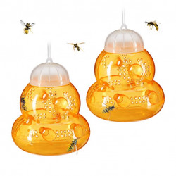 lot de 2 Pièges à guêpes  orange