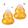 lot de 2 Pièges à guêpes  orange