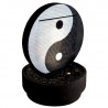 Fontaine Yin Yang à poser en béton fibré avec socle rond – 70 x 70 x 105 cm - Bicolore