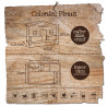Poulailler Colonial en bois naturel  Capacité 4 poules  117 x 102,5 x 125 cm