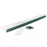 Kit tunnel avec film de forçage 2x5m perforé LDPE 50µ 7 arceaux 2 agrafes liens