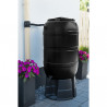Récupérateur d'eau en forme de tonneau - Polyéthylène - 210 L - vert noir - H97 x Ø57 cm