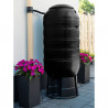 Récupérateur d'eau de pluie en colonne murale – Polyéthylène - 250 L - 50 x 50 x 121 cm - Vert 