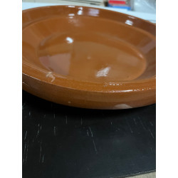 Plat tajine de cuisson en terre cuite 29 cm