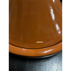 Plat tajine de cuisson en terre cuite vernissé 31 cm et son brasero sans armature
