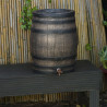 Récupérateur d'eau  barrique robinet couvercle Polyéthylène 50L Ø38x49,5cm