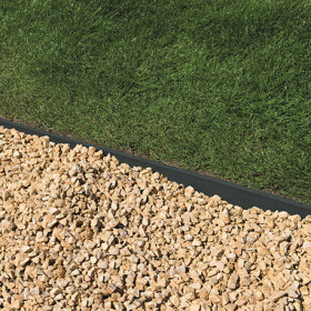 Bordure droite de jardin Borderfix en polyéthylène recyclé – 10 mm x 1,20 m x 14 cm - Noir