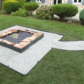 Bordure droite de jardin Borderfix en polyéthylène recyclé – 10 mm x 1,20 m x 14 cm - Noir