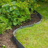 Bordure de jardin en polyéthylène recyclé en rouleau – 3 mm x 10 m x 7,5 cm - Gris