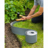 Bordure de jardin en polyéthylène recyclé en rouleau – 3 mm x 10 m x 7,5 cm - Gris