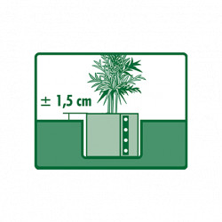 Barrière anti-racine avec rail de fermeture en Polyéthylène 1000 g/m² - Ep. 1,2 mm - 70 cm x 3 m - Noir