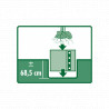 Barrière anti-racine avec rail de fermeture en Polyéthylène 1000 g/m² - Ep. 1,2 mm - 70 cm x 3 m - Noir