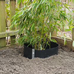 Barrière anti-racine avec rail de fermeture en Polyéthylène 1000 g/m² - Ep. 1,2 mm - 70 cm x 3 m - Noir