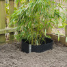 Barrière anti-racine avec rail de fermeture en Polyéthylène 1000 g/m² - Ep. 1,2 mm - 70 cm x 3 m - Noir