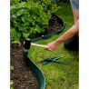 Bordure de jardin en rouleau en polyéthylène recyclé - 3 mm x 10 m x 15 cm – 4 coloris