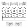 Bordure de jardin en plastique en 6 pièces – 66 x 0,7 x 39 cm - Blanche ou noire