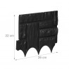 Lot de 12 bordures de jardin en Polypropylène ajustables – Longueur Totale : 3,12 m – Noir ou Blanc