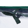 Serre de jardin avec 2 fenêtres PVC et fer – 120 x 60 x 60 cm – Transparent et Vert