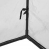 Serre de jardin 2 portes zippées en PVC et acier - 180 x 92 x 92 cm – Noire et Transparente
