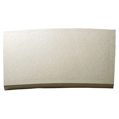 Margelle de piscine en pierre reconstituée courbe aspect granit 45,5 x 30 x 2,5 cm - blanc 