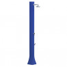 Douche solaire de jardin polyéthylène réservoir deau de 36L 29x26x215cm Bleu