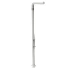 Douche de jardin en polyéthylène  17 x 17 x 210 cm  Blanc