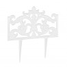 Bordure de jardin en fonte style antique – 36 x 2 x 37 cm – H.22 cm - Noire ou Blanche