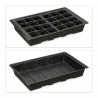 Mini serre de Jardin 24 compartiments en Kit 3 pièces - 45 x 23 x 4,5 cm 